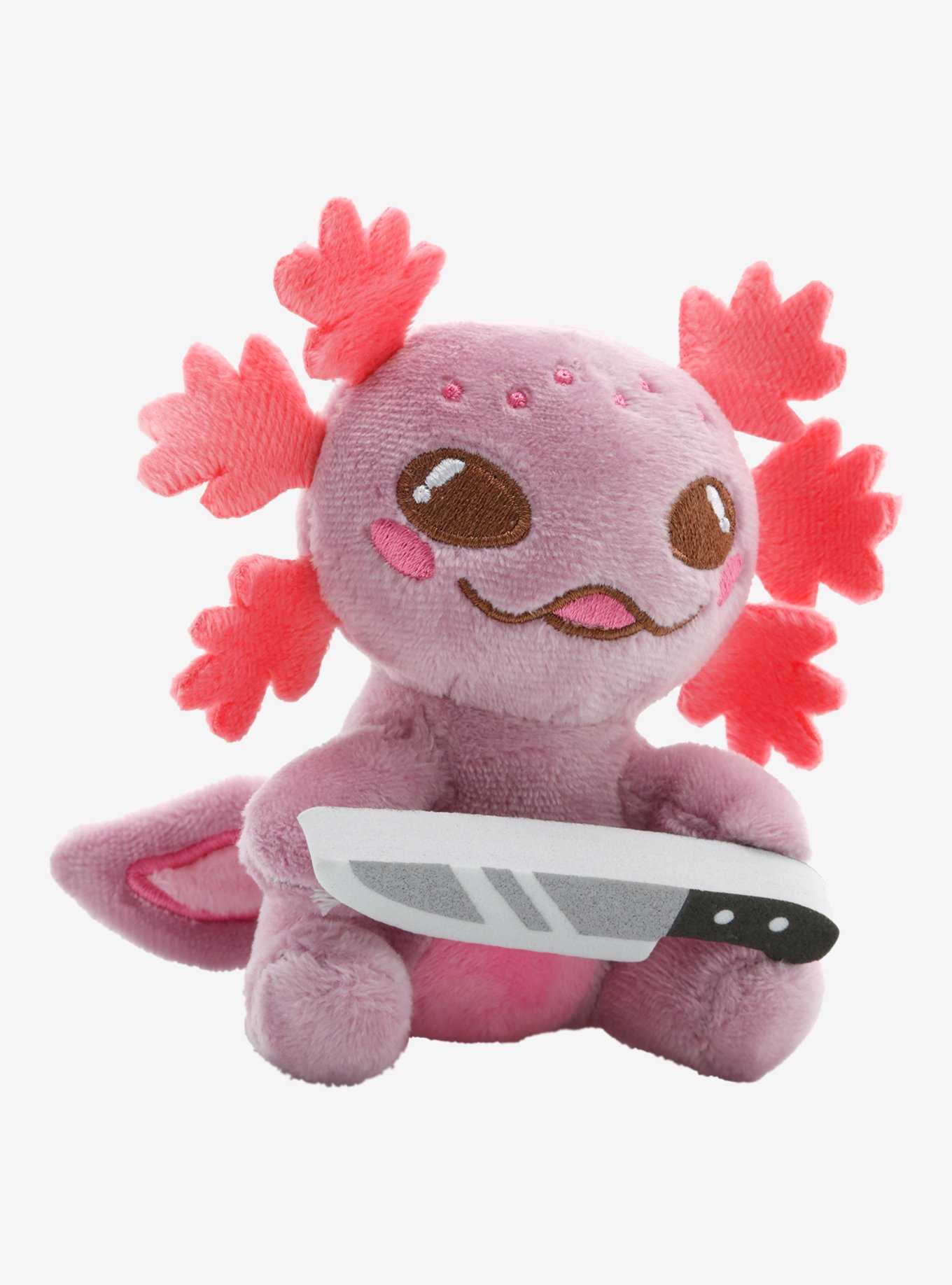 Pink Axolotl Knife Plush, , hi-res