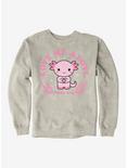 Axolotl Love Me Alotl Sweatshirt, OATMEAL HEATHER, hi-res