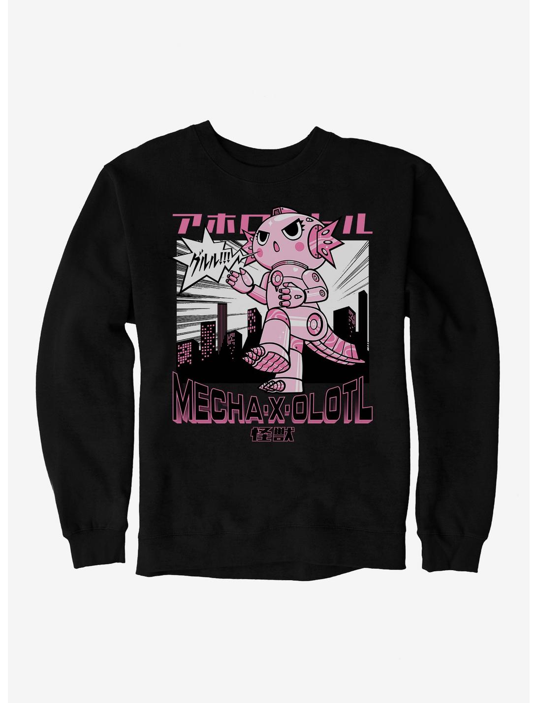 Axolotl Mecha-X-Olotl Sweatshirt, BLACK, hi-res