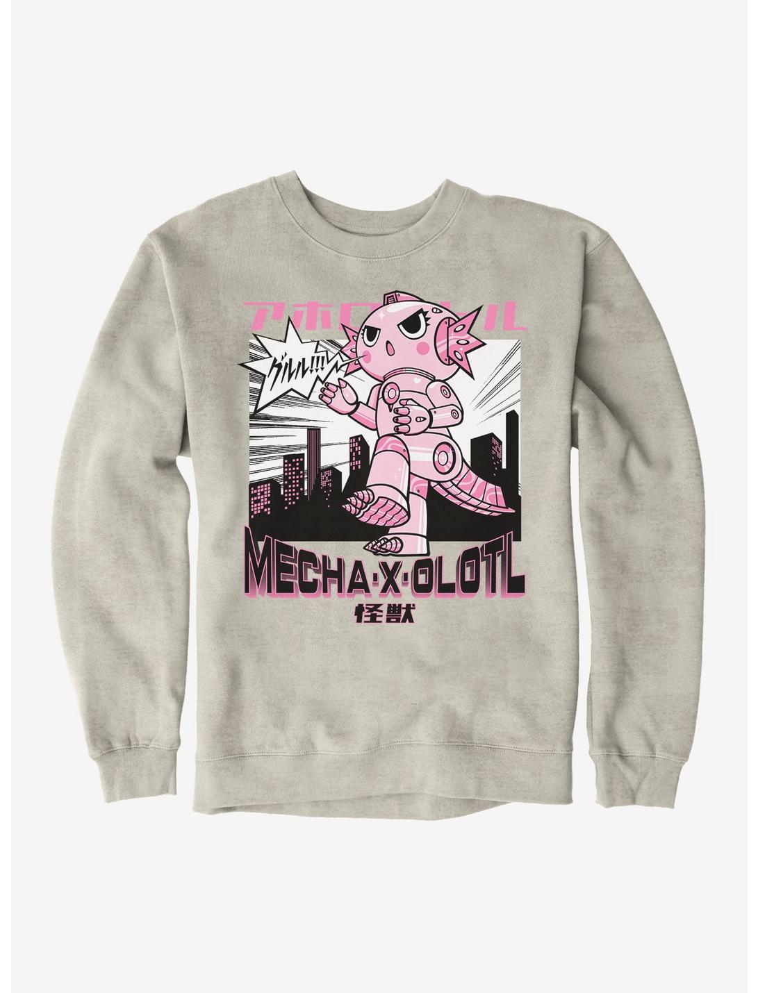 Axolotl Mecha-X-Olotl Sweatshirt, OATMEAL HEATHER, hi-res