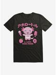 Axolotl A Lotl Nom Noms T-Shirt, BLACK, hi-res