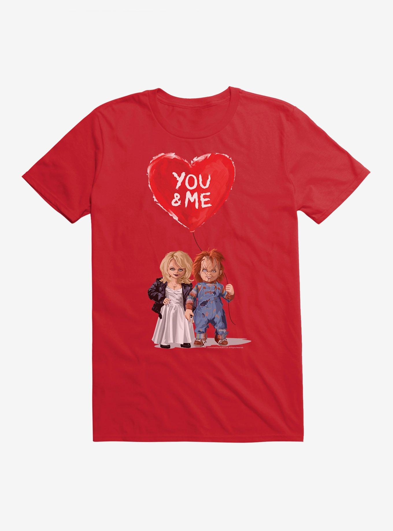 Chucky You & Me T-Shirt, RED, hi-res