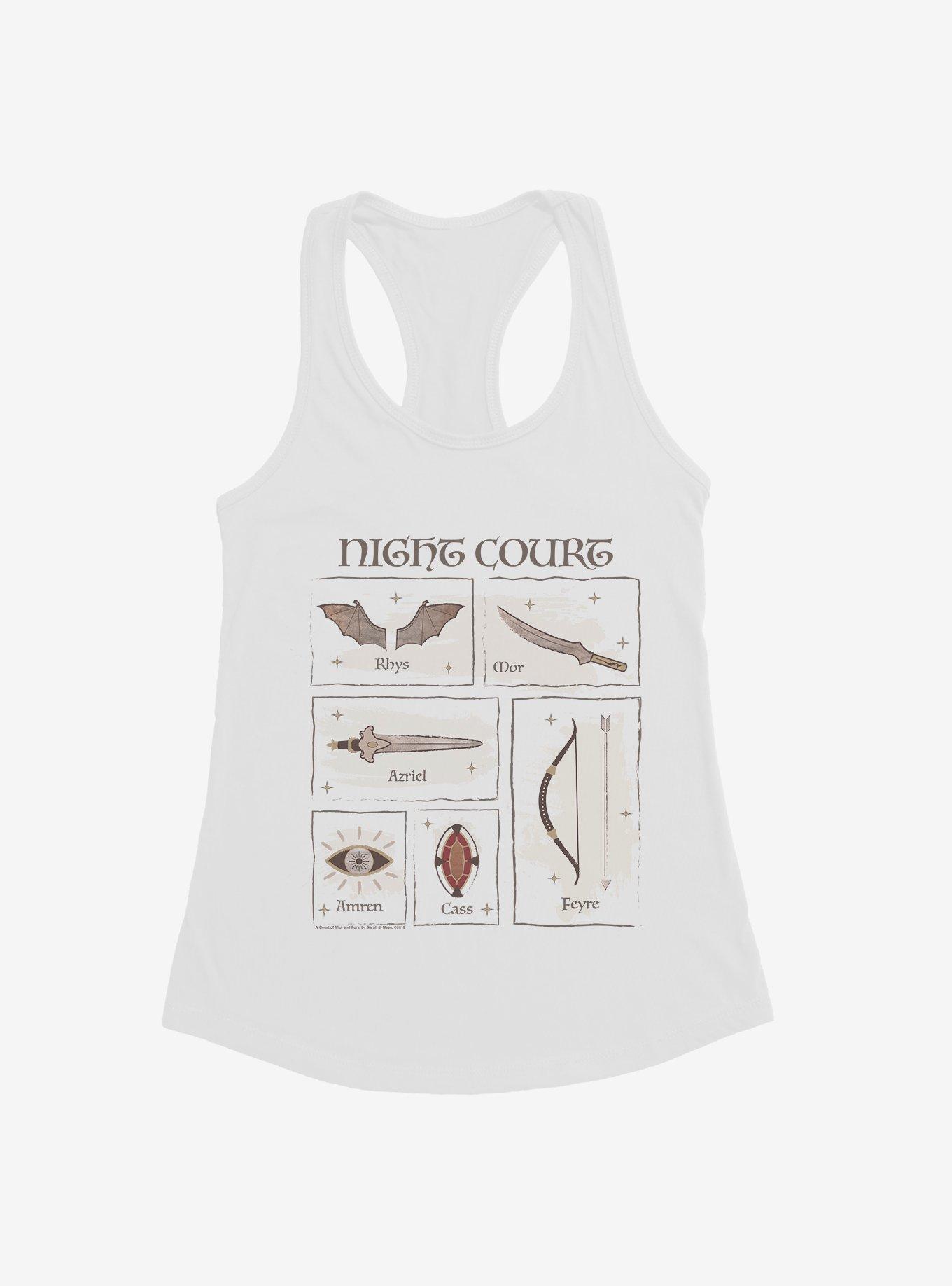 A Court Of Mist & Fury Night Court The Inner Circle Girls Tank, WHITE, hi-res