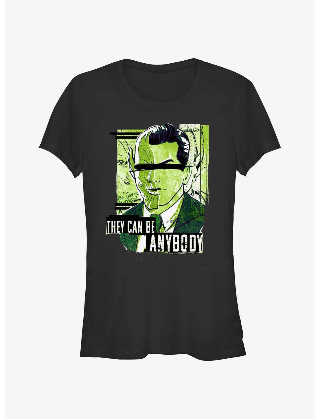 Marvel Secret Invasion They Can Be Anybody Poster Girls T-Shirt, BLACK, hi-res