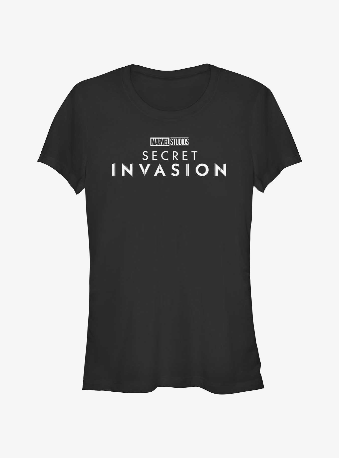 Marvel Secret Invasion Simple Logo Girls T-Shirt, BLACK, hi-res