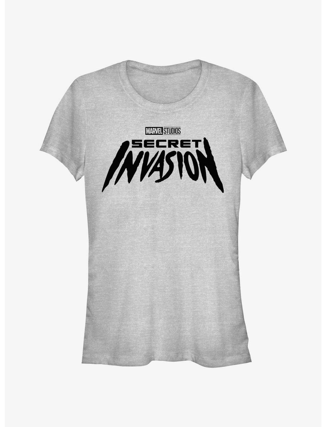Marvel Secret Invasion Simple Logo Girls T-Shirt, ATH HTR, hi-res