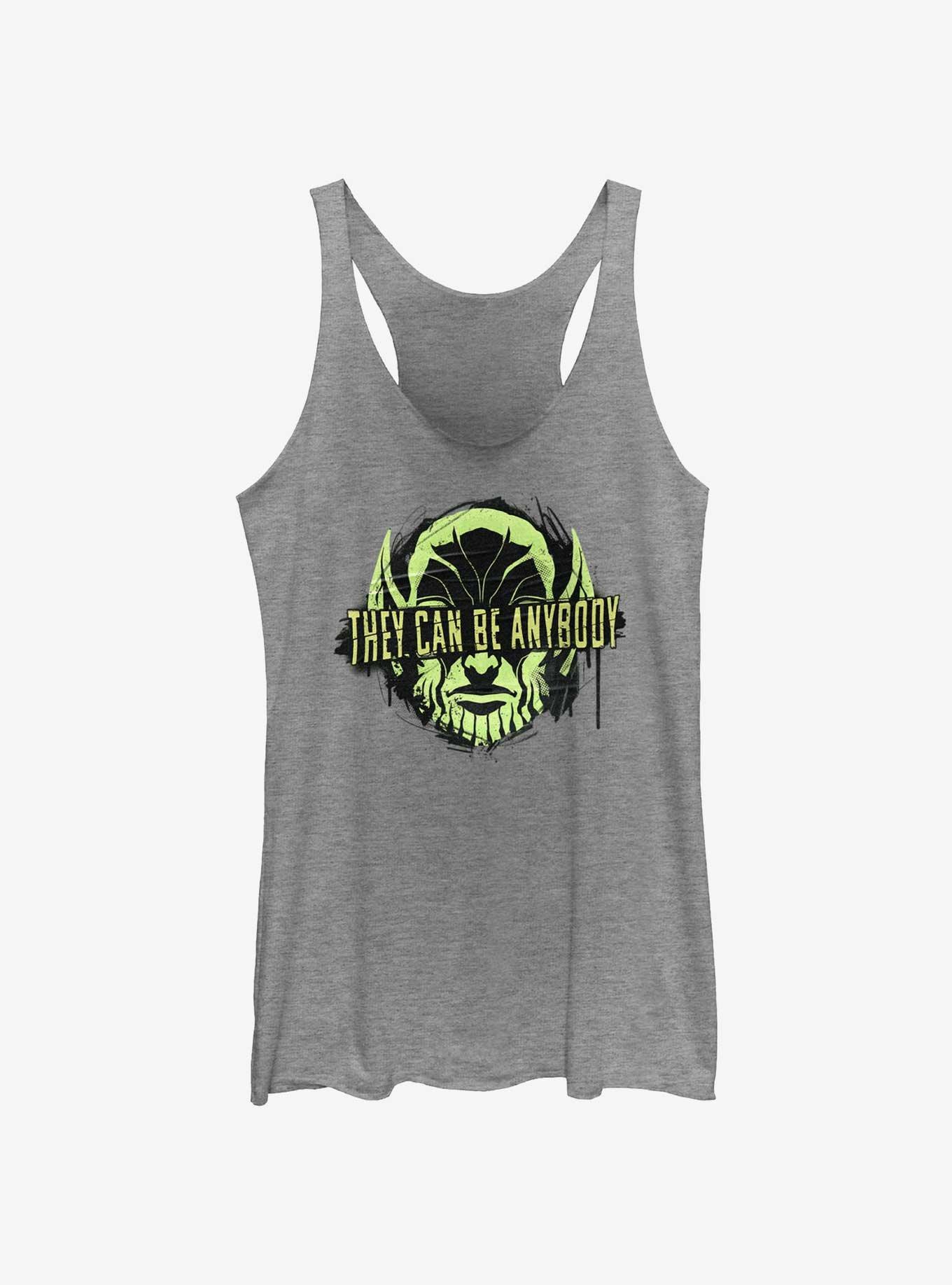 Marvel Secret Invasion Skrull They Can Be Anybody Girls Tank, GRAY HTR, hi-res