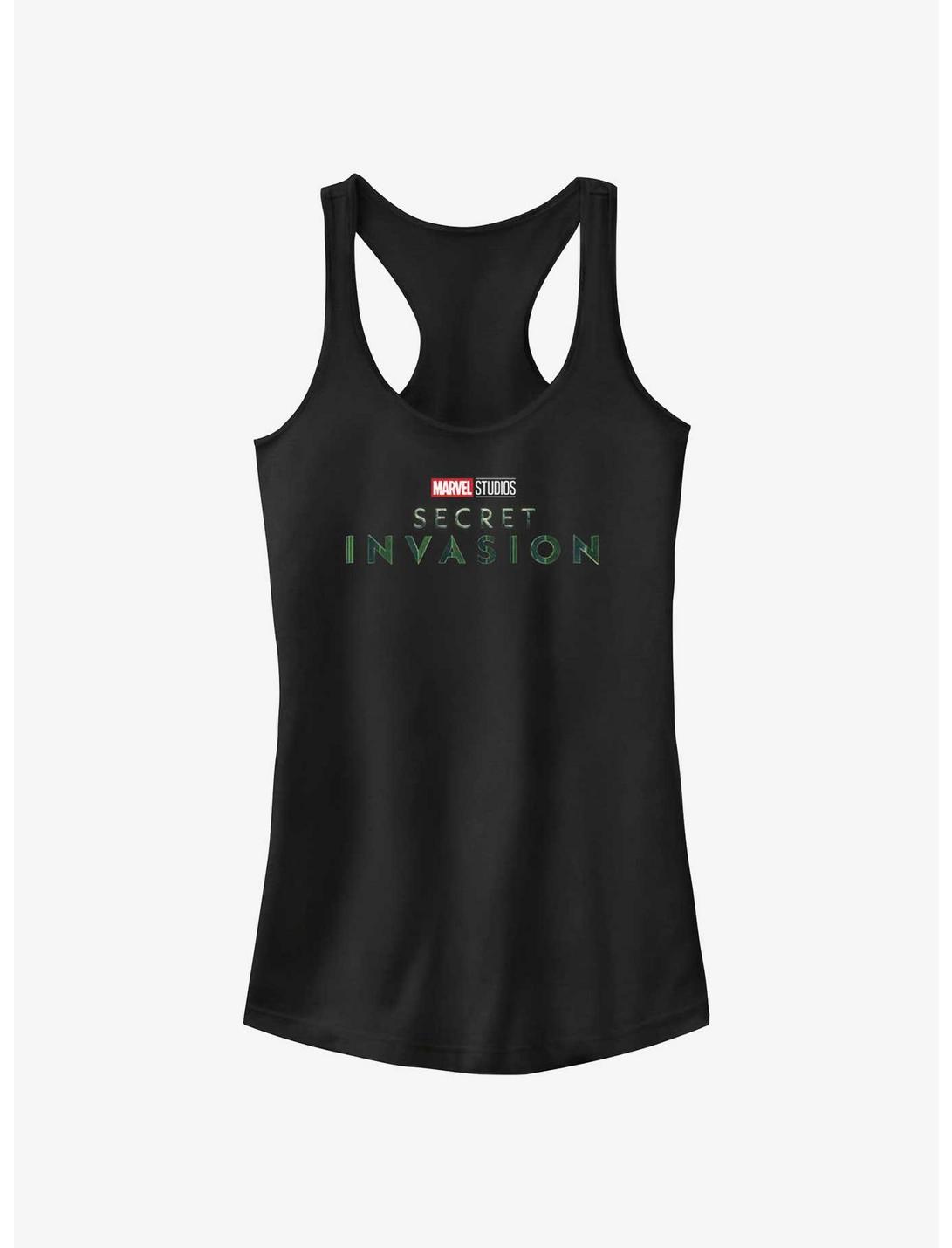 Marvel Secret Invasion Logo Girls Tank, BLACK, hi-res