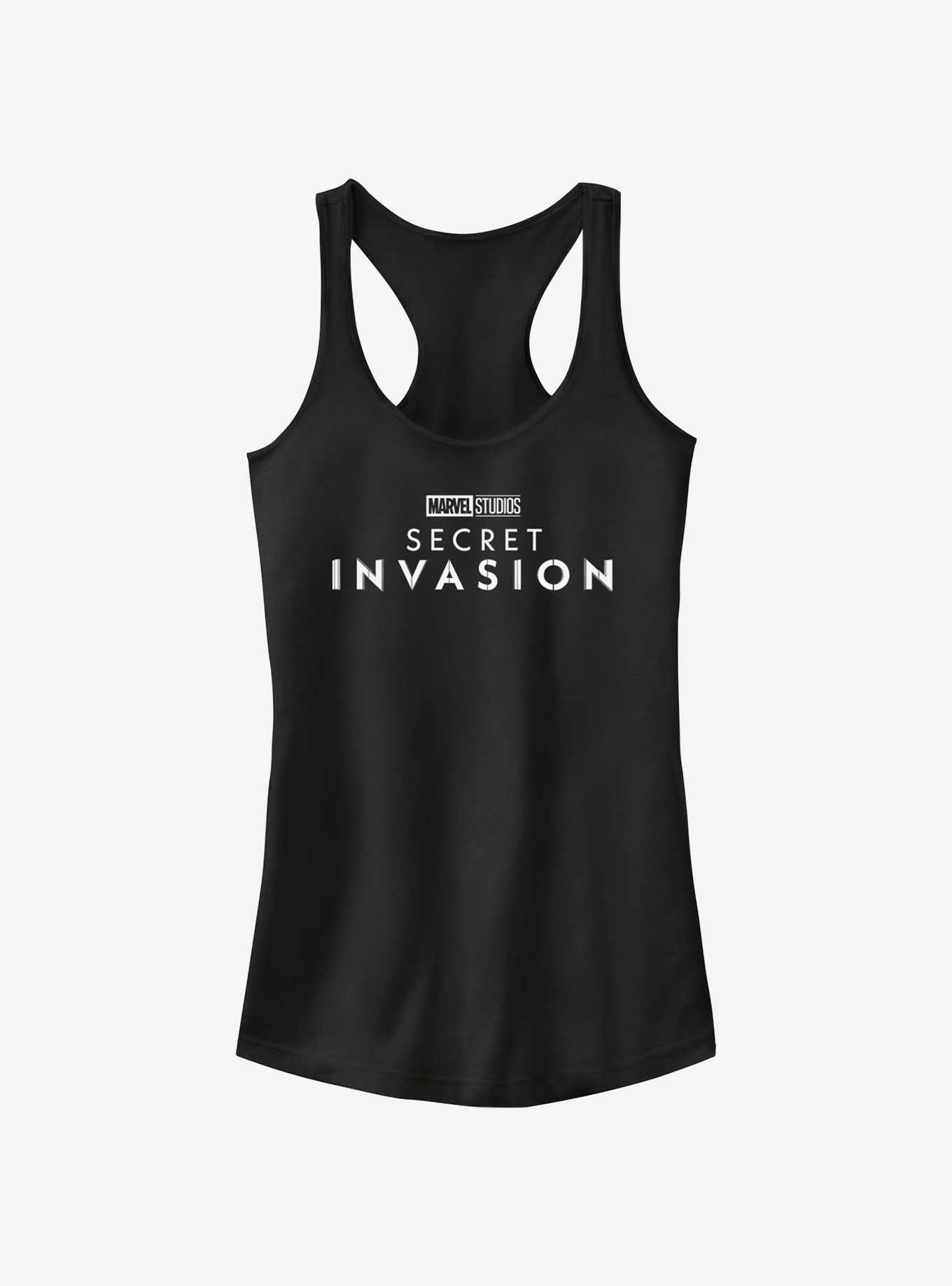 Marvel Secret Invasion Simple Logo Girls Tank, BLACK, hi-res