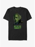 Marvel Secret Invasion Skrull Talos Who Do You Trust Poster T-Shirt, BLACK, hi-res