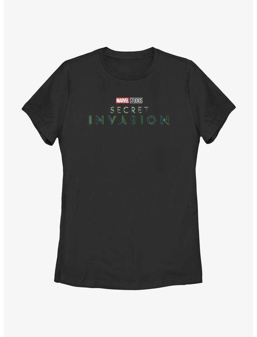 Marvel Secret Invasion Logo Womens T-Shirt, BLACK, hi-res