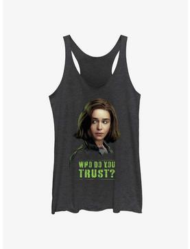 Marvel Secret Invasion Abigail Brand Who Do You Trust Poster Womens Tank Top, , hi-res