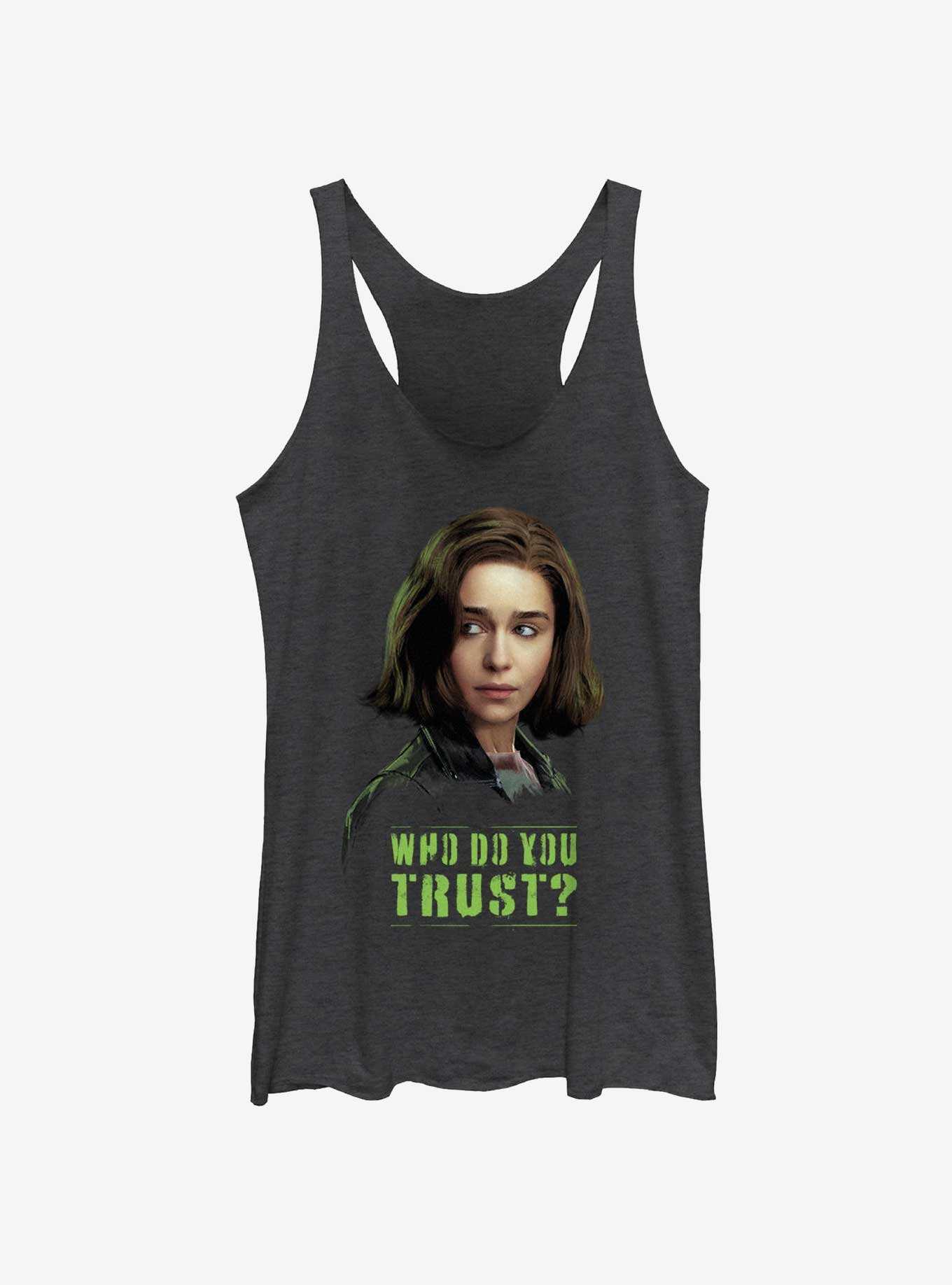 Marvel Secret Invasion Abigail Brand Who Do You Trust Poster Womens Tank Top, , hi-res