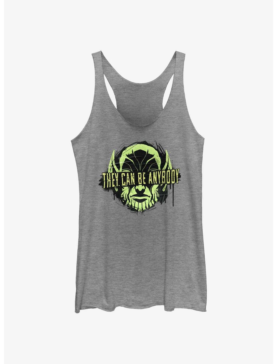 Marvel Secret Invasion Skrull They Can Be Anybody Womens Tank Top, GRAY HTR, hi-res