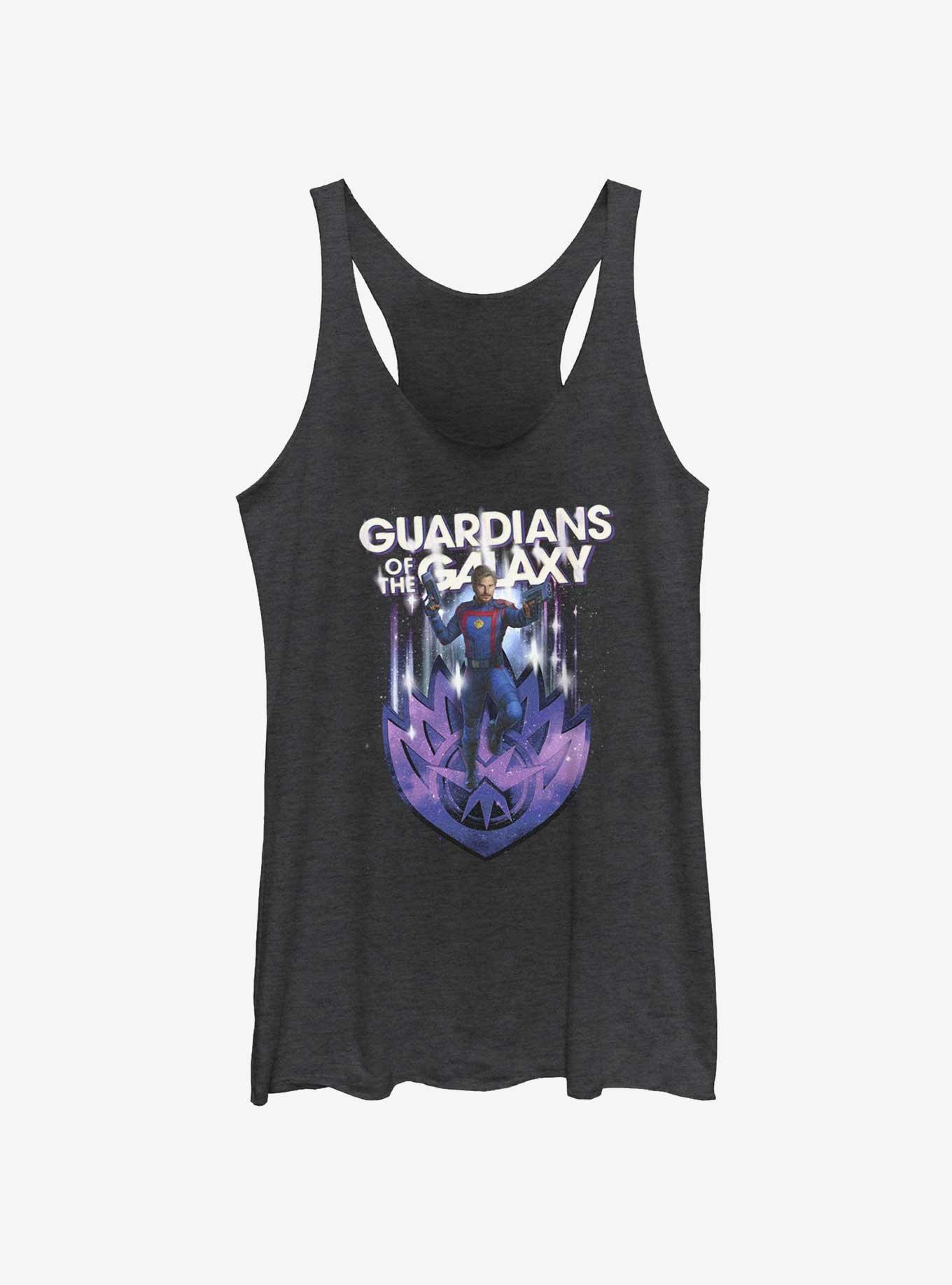 Marvel Guardians of the Galaxy Vol. 3 Star-Lord Dual Blasters Girls Tank, BLK HTR, hi-res