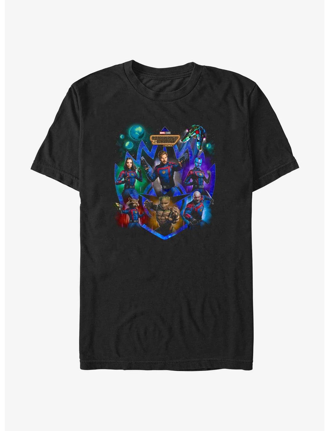 Marvel Guardians of the Galaxy Vol. 3 Galactic Guardians T-Shirt, BLACK, hi-res
