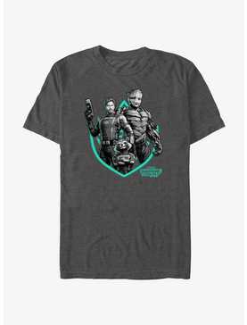 Marvel Guardians of the Galaxy Vol. 3 Group A Star-Lord Groot & Rocket Badge T-Shirt, , hi-res