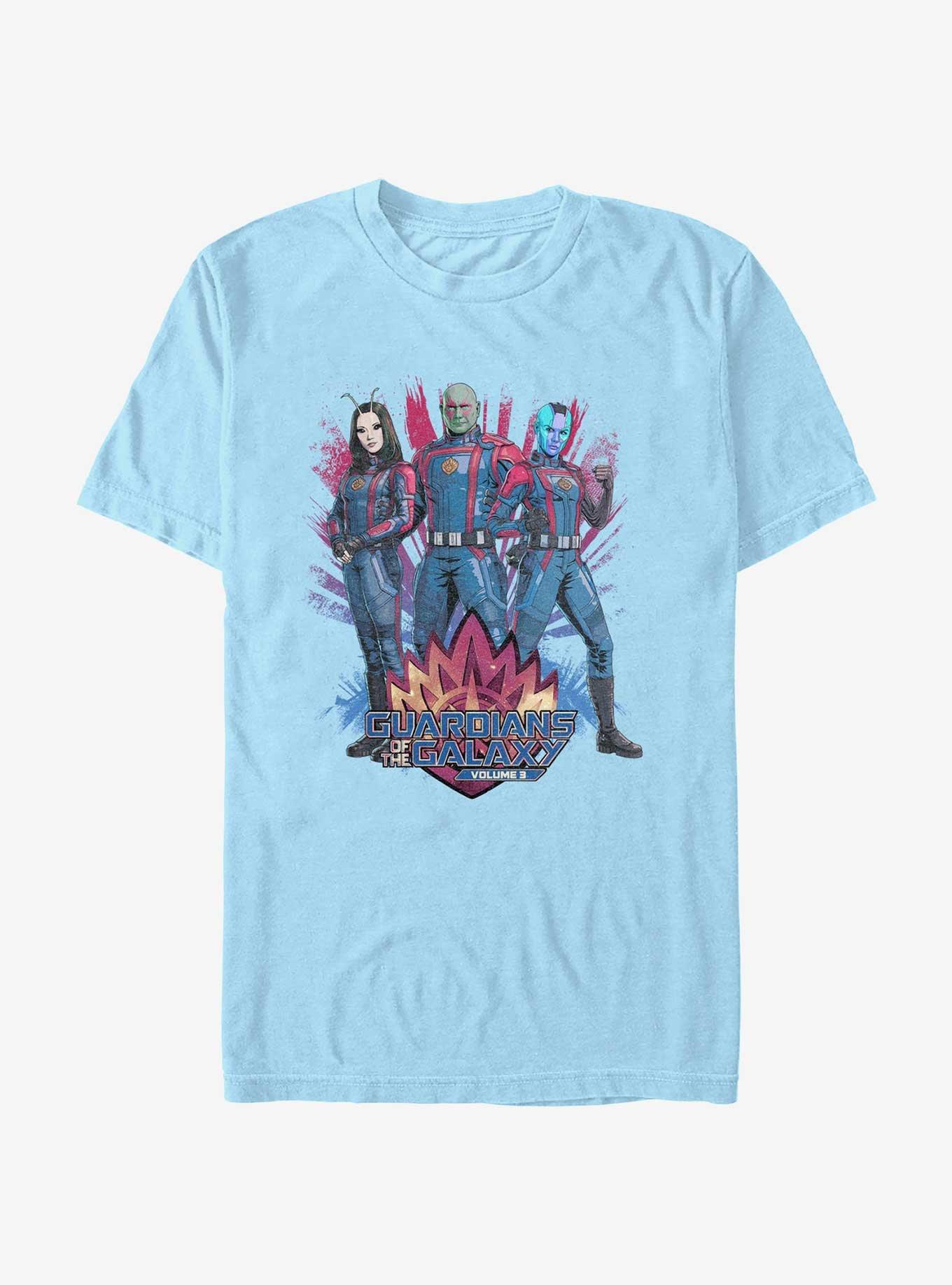 Marvel Guardians of the Galaxy Vol. 3 Mantis Drax & Nebula T-Shirt Hot Topic Web Exclusive, , hi-res