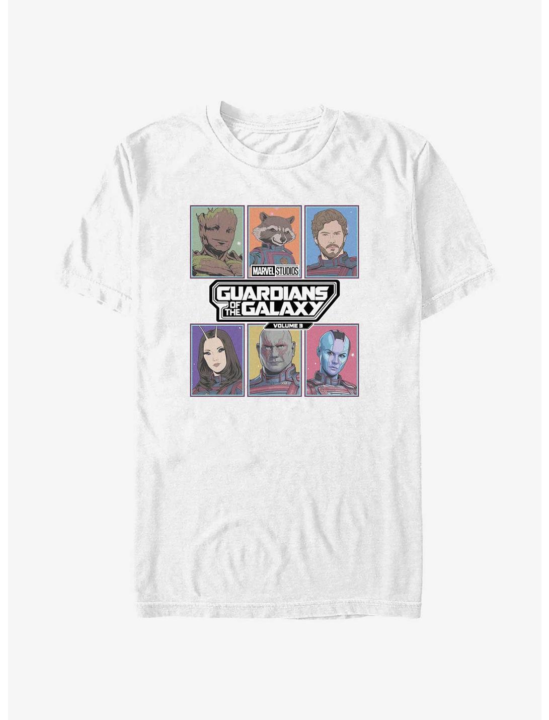 Marvel Guardians of the Galaxy Vol. 3 Galactic Bunch T-Shirt, WHITE, hi-res