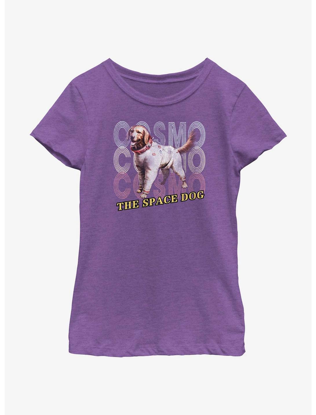 Marvel Guardians of the Galaxy Vol. 3 Space Dog Cosmo Youth Girls T-Shirt, PURPLE BERRY, hi-res
