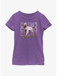 Marvel Guardians of the Galaxy Vol. 3 Space Dog Cosmo Youth Girls T-Shirt, PURPLE BERRY, hi-res