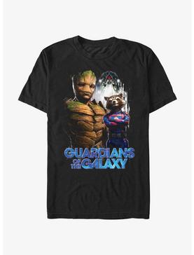Plus Size Marvel Guardians of the Galaxy Vol. 3 Duo Team Groot and Rocket T-Shirt, , hi-res