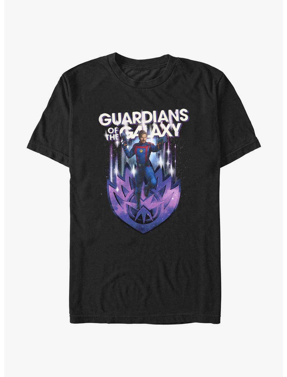 Marvel Guardians of the Galaxy Vol. 3 Star-Lord Dual Blasters T-Shirt, BLACK, hi-res