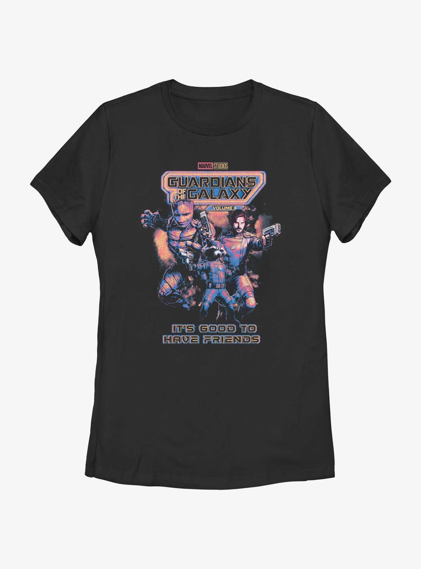 Marvel Guardians of the Galaxy Vol. 3 It's Good To Have Friends Poster Womens T-Shirt, , hi-res