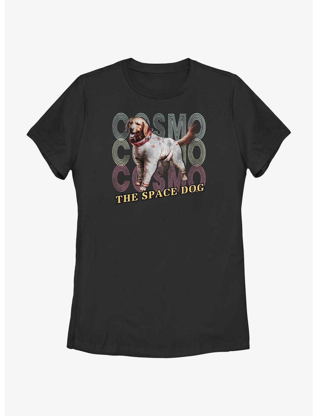 Marvel Guardians of the Galaxy Vol. 3 Space Dog Cosmo Womens T-Shirt, BLACK, hi-res