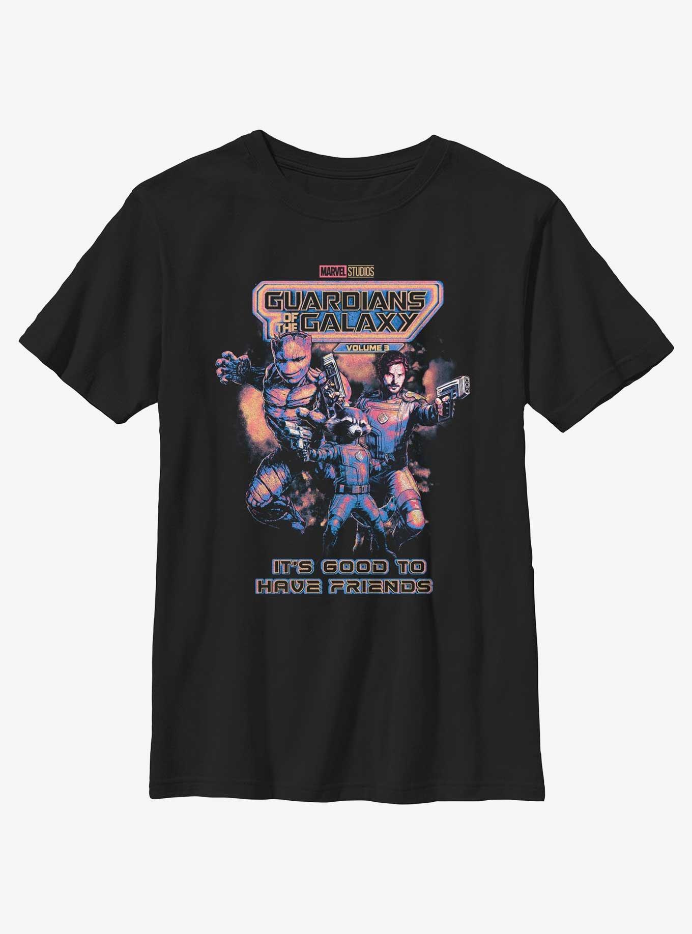 Marvel Guardians of the Galaxy Vol. 3 It's Good To Have Friends Poster Youth T-Shirt, , hi-res