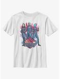 Marvel Guardians of the Galaxy Vol. 3 Mantis Drax & Nebula Youth T-Shirt BoxLunch Web Exclusive, WHITE, hi-res