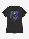 Marvel Guardians of the Galaxy Vol. 3 Galactic Guardians Womens T-Shirt, BLACK, hi-res
