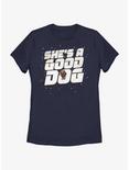 Marvel Guardians of the Galaxy Vol. 3 Spacedog Cosmo She's A Good Dog Womens T-Shirt, NAVY, hi-res