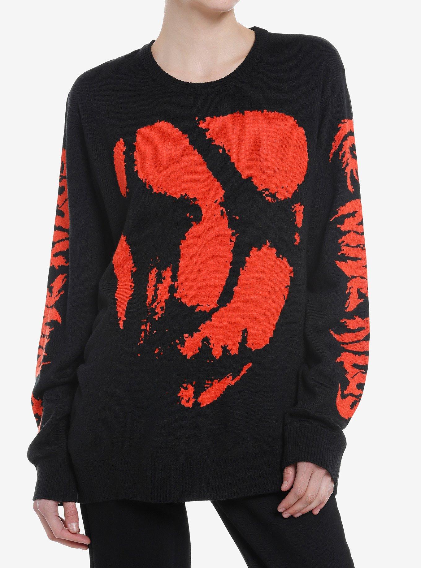 Ice Nine Kills Mask Girls Intarsia Sweater, , hi-res