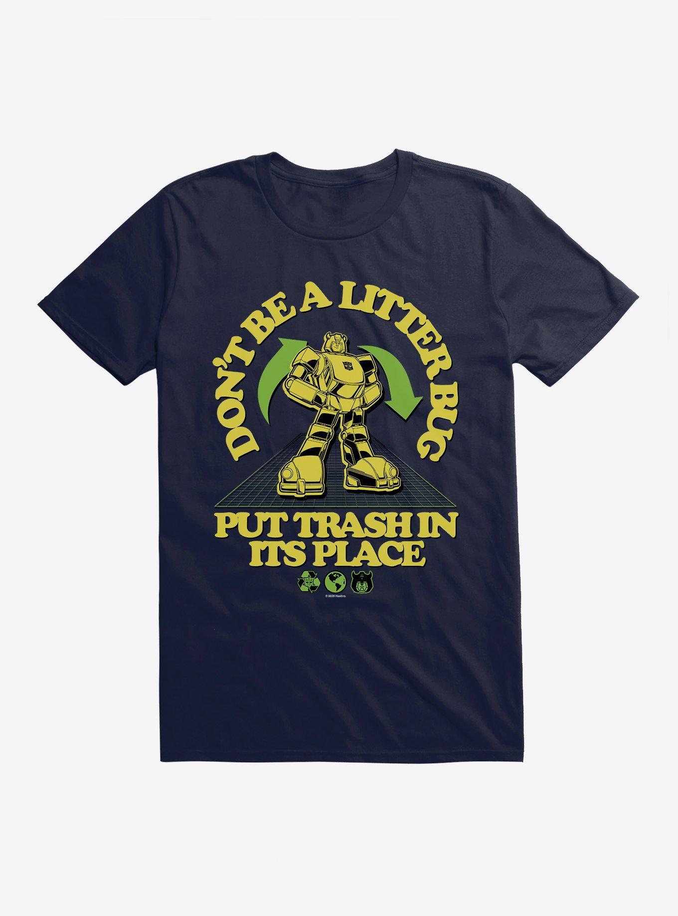 Transformers Don't Be A Litter Bug T-Shirt, NAVY, hi-res