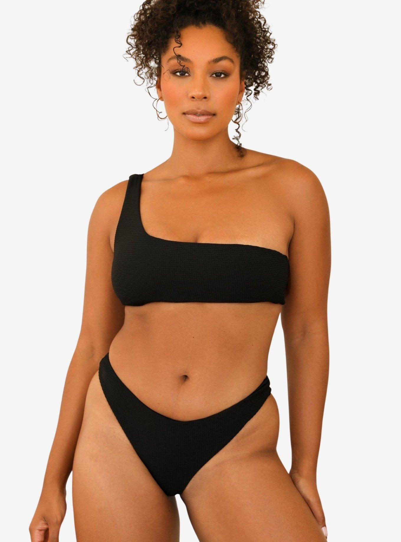 Dippin' Daisy's Nocturnal Waffle Swim Bottom, BLACK, hi-res