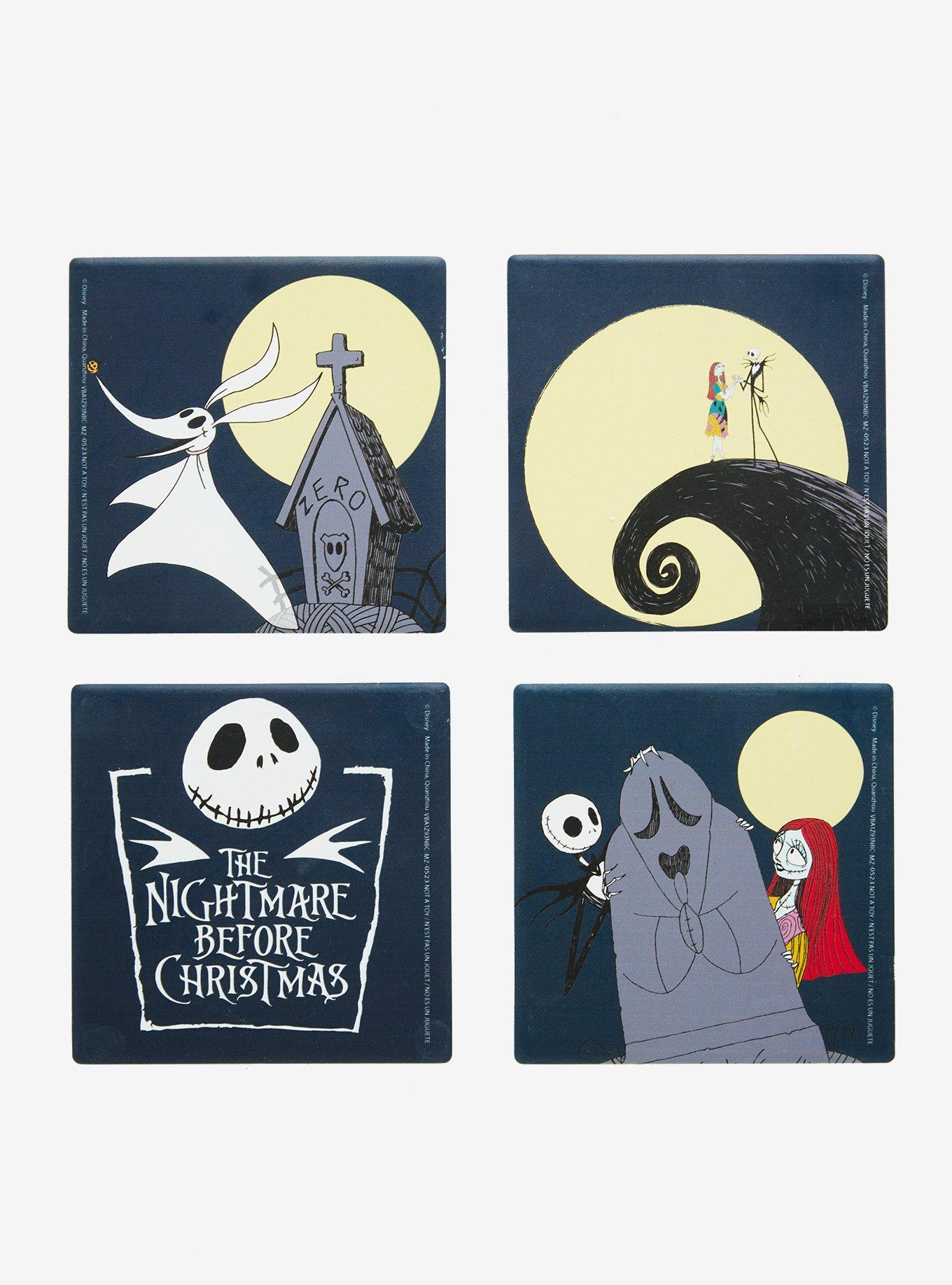 The Nightmare Before Christmas Ceramic Coaster Set, , hi-res