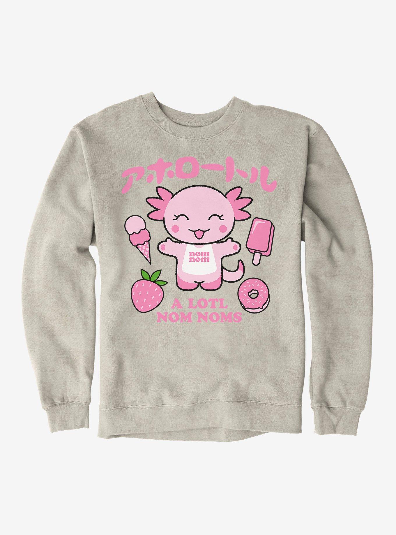 Axolotl A Lotl Nom Noms Sweatshirt, , hi-res