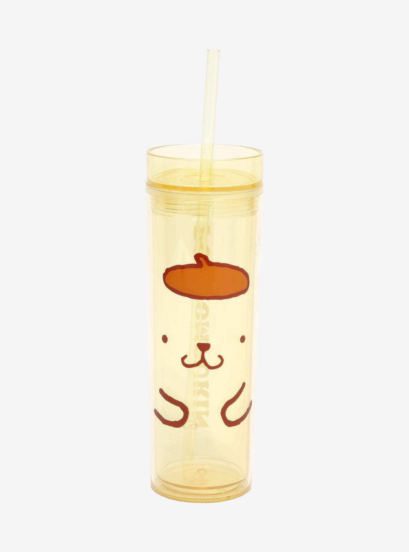 Pompompurin Face Skinny Acrylic Travel Cup, , hi-res