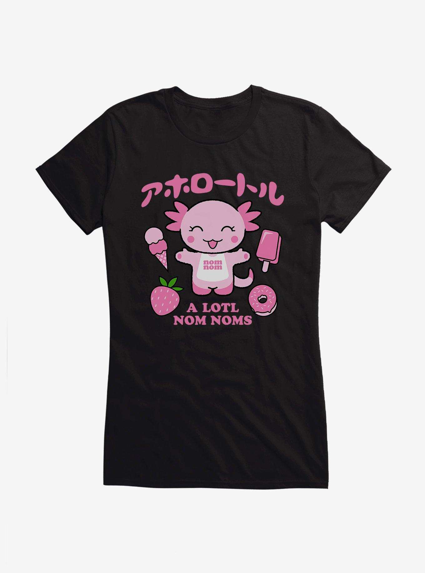 Axolotl A Lotl Nom Noms Girls T-Shirt, , hi-res