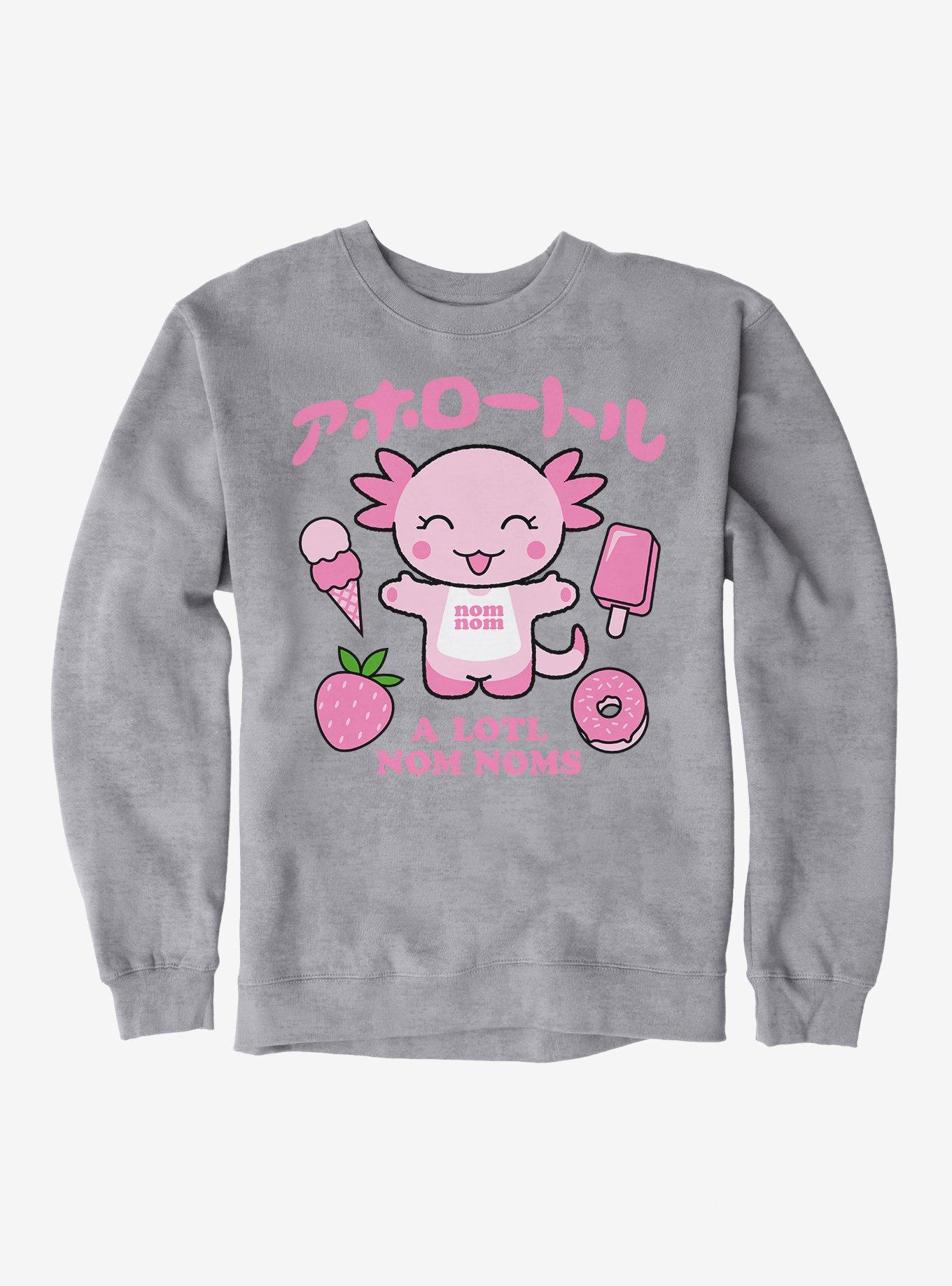 Axolotl A Lotl Nom Noms Sweatshirt, SPORT GRAY, hi-res