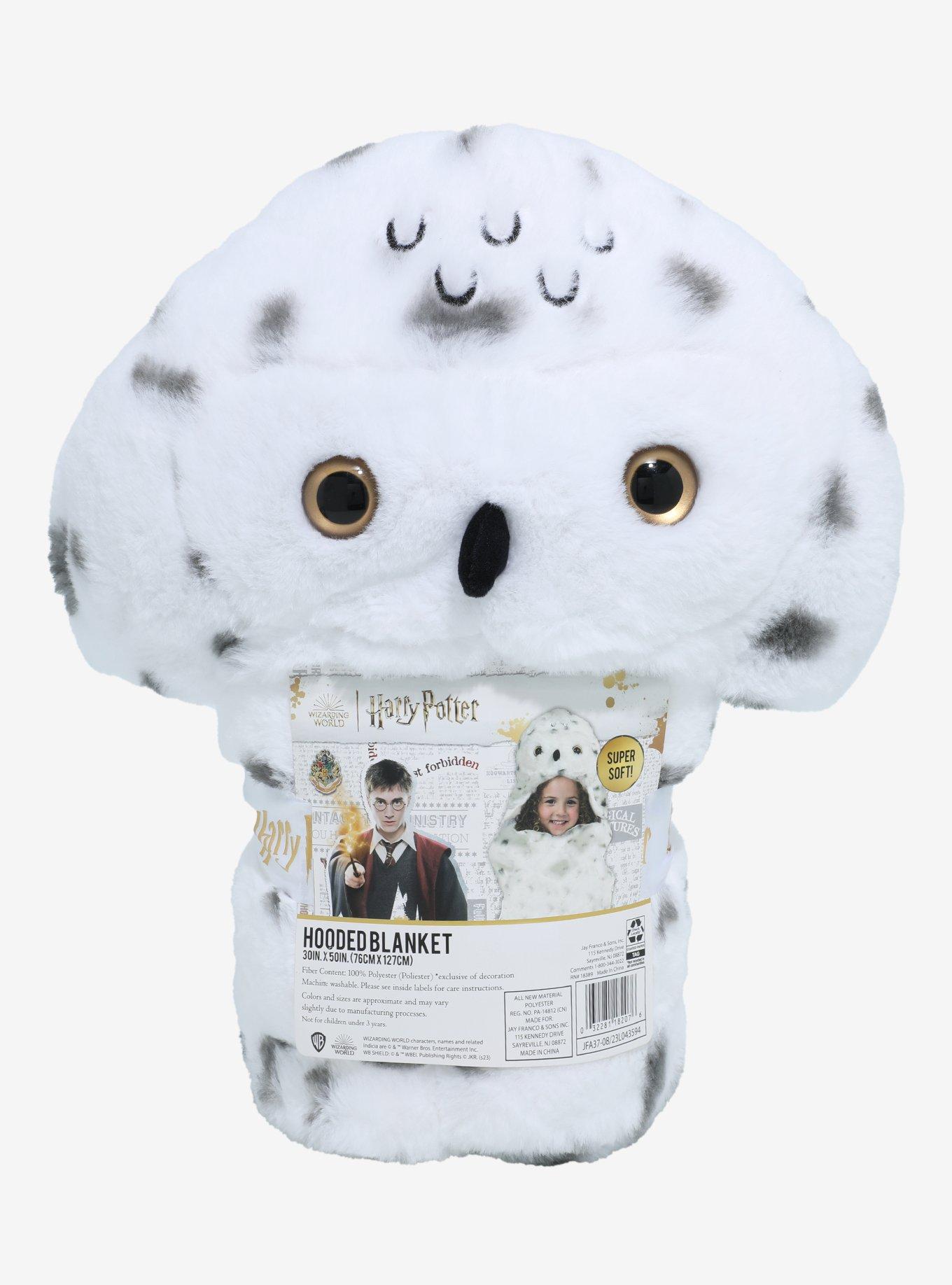 Harry Potter Hedwig Plush Hooded Throw Blanket