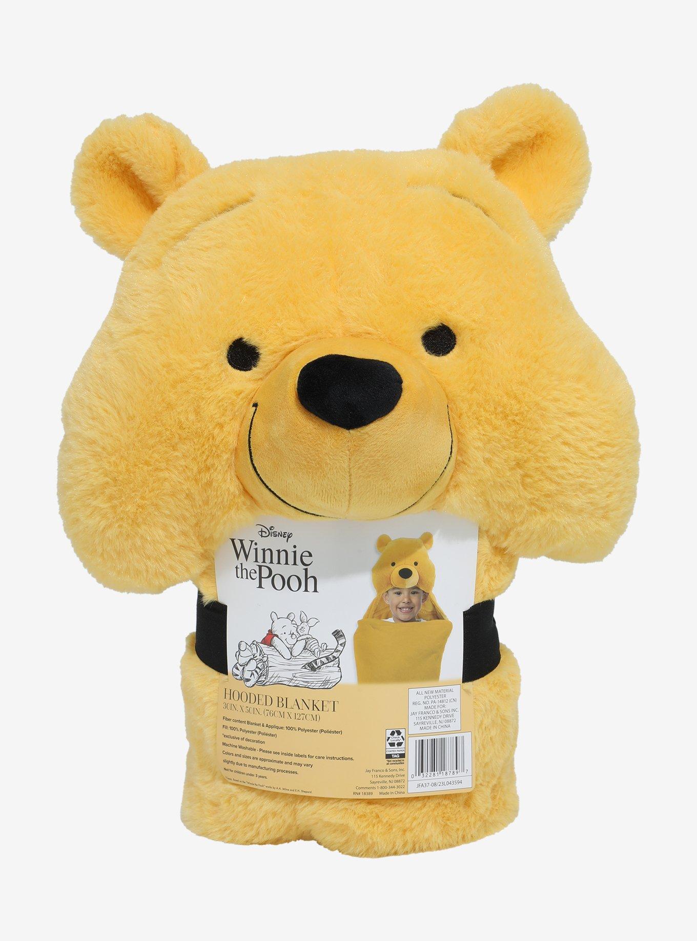 Disney Winnie The Pooh Plush Hooded Throw Blanket Hot Topic