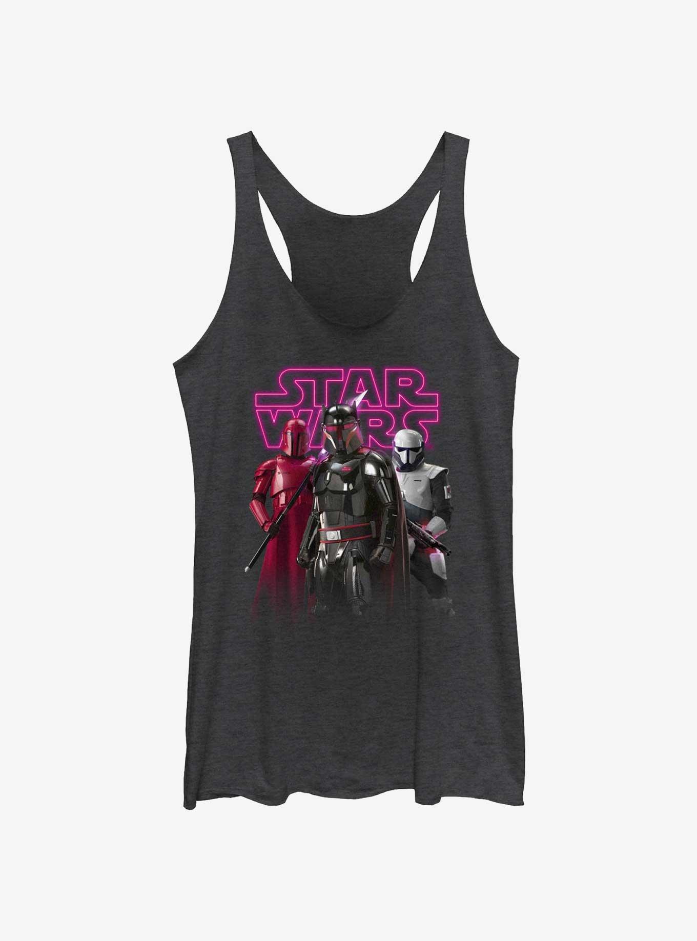 Star Wars The Mandalorian Moff Gideon's Return Girls Tank, BLK HTR, hi-res
