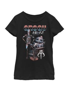 Star Wars The Mandalorian Grogu & IG-12 Youth Girls T-Shirt, , hi-res