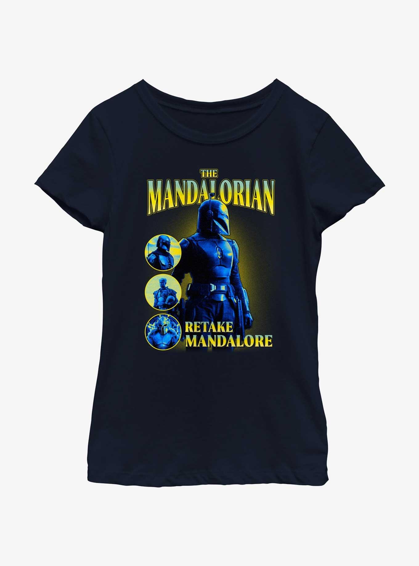 Star Wars The Mandalorian Retake Mandalore Youth Girls T-Shirt, , hi-res