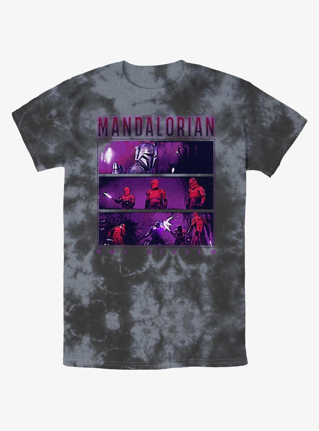 Star Wars The Mandalorian Paz Vizsla's Sacrifice Tie-Dye T-Shirt, BLKCHAR, hi-res