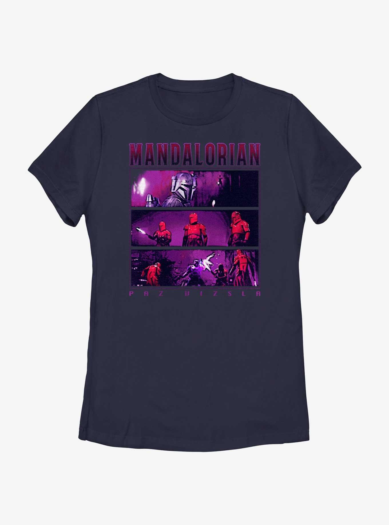 Star Wars The Mandalorian Paz Vizsla's Sacrifice Womens T-Shirt, NAVY, hi-res