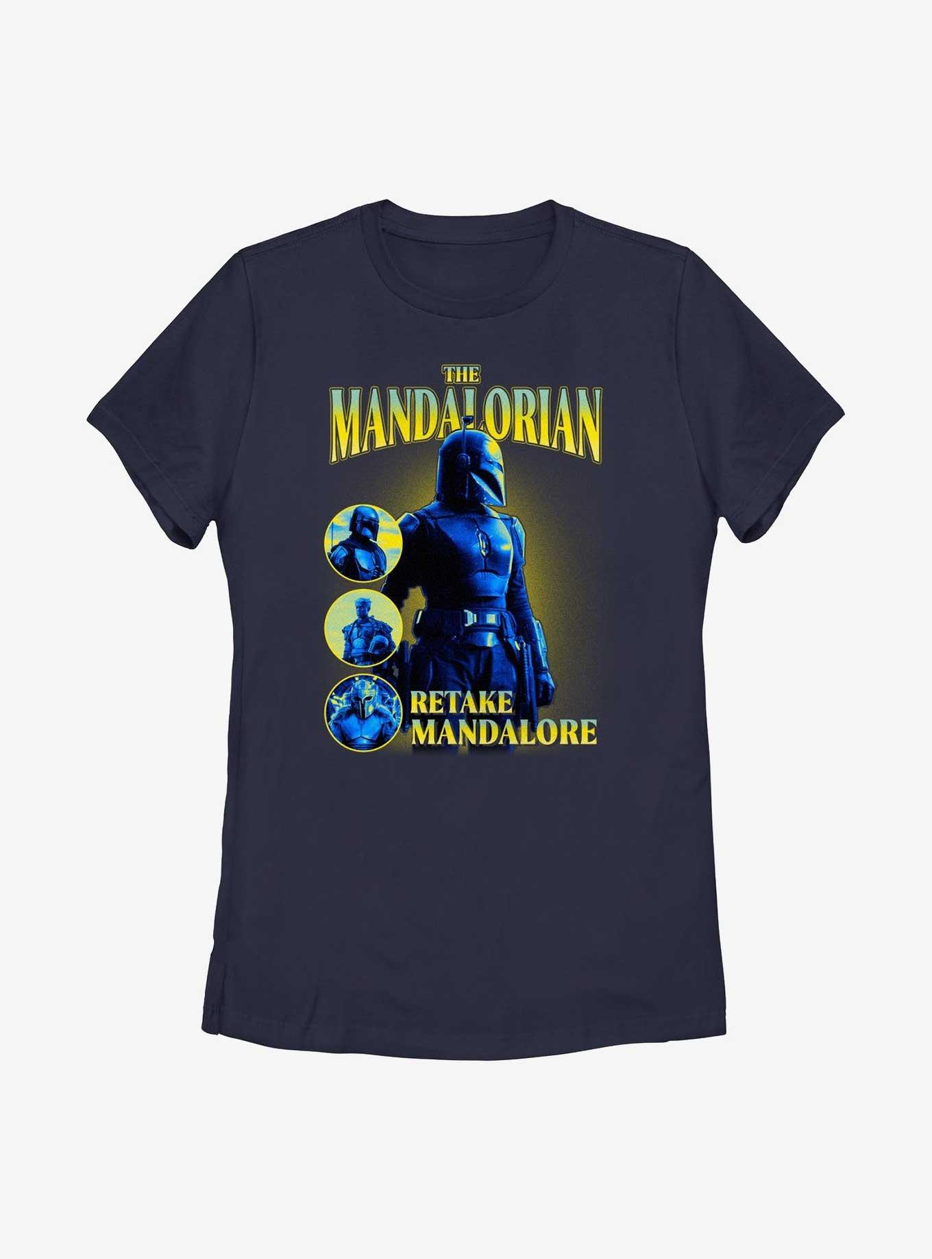 Star Wars The Mandalorian Retake Mandalore Womens T-Shirt, , hi-res