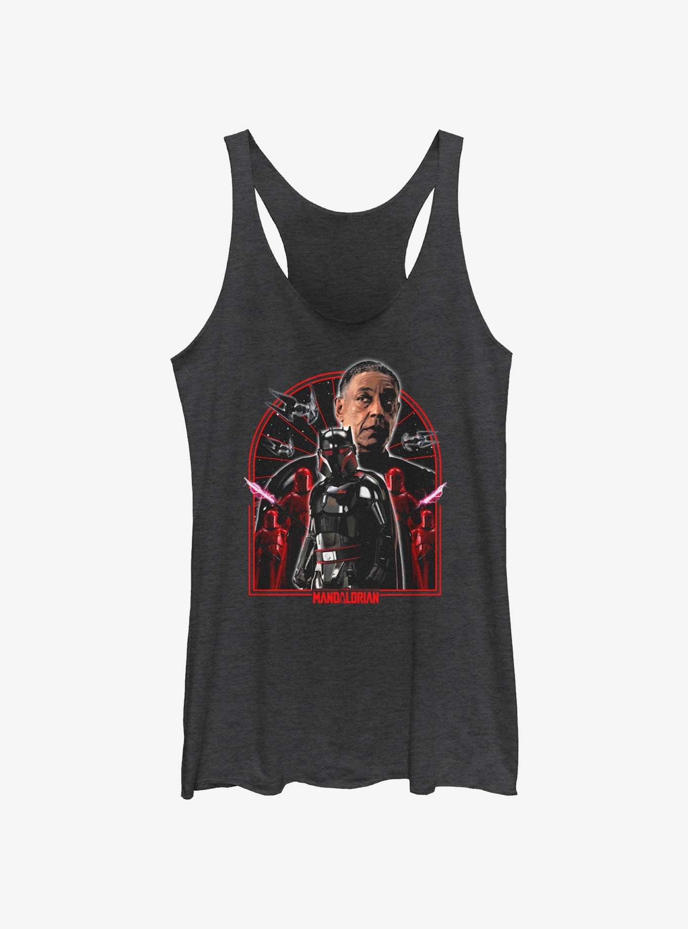 Star Wars The Mandalorian Moff Gideon Dark Trooper Womens Tank Top, BLK HTR, hi-res